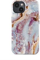 BURGA Telefoonhoesje voor iPhone 15 PLUS - Schokbestendige Hardcase Hoesje - Frozen Leaves