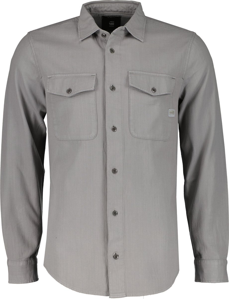 G-Star Overhemd Slim Fit – L Grijs