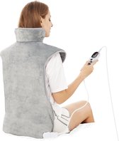 Bol.com Elektrische Kussen - Verwarmend Rug- Nek- en Schouderkussen - Elektrisch Verwarmingskussen - Fast-Heat - 3 Warmteniveaus... aanbieding