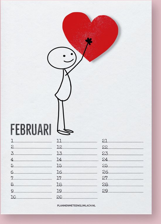 Vrolijke Verjaardagskalender van “Plannen met een glimlach”