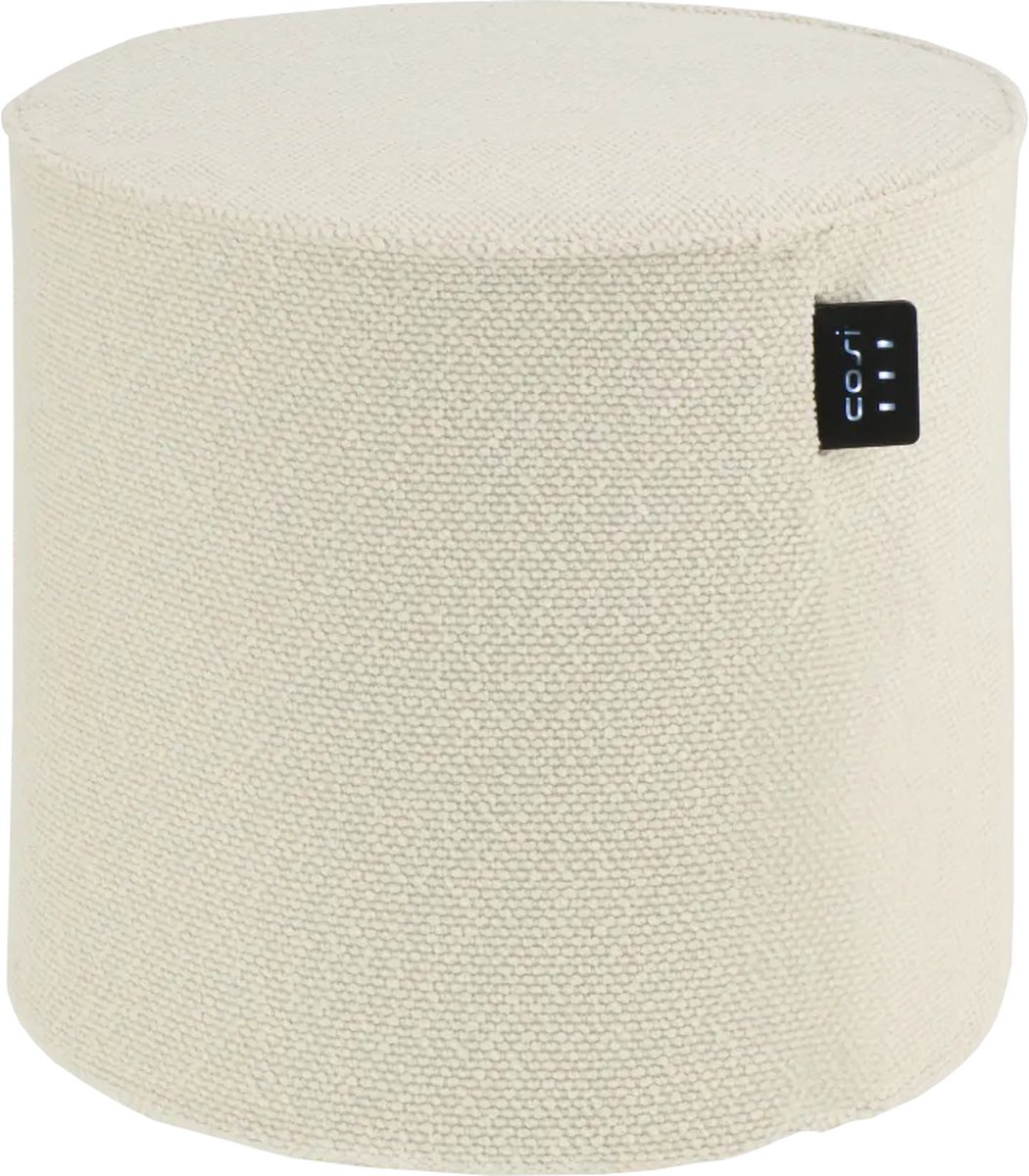 Cosipouf Comfort Teddy 45x45cm - 3 Warmtestanden - Wasbare poefhoes - Inclusief oplaadbare batterij en adapter