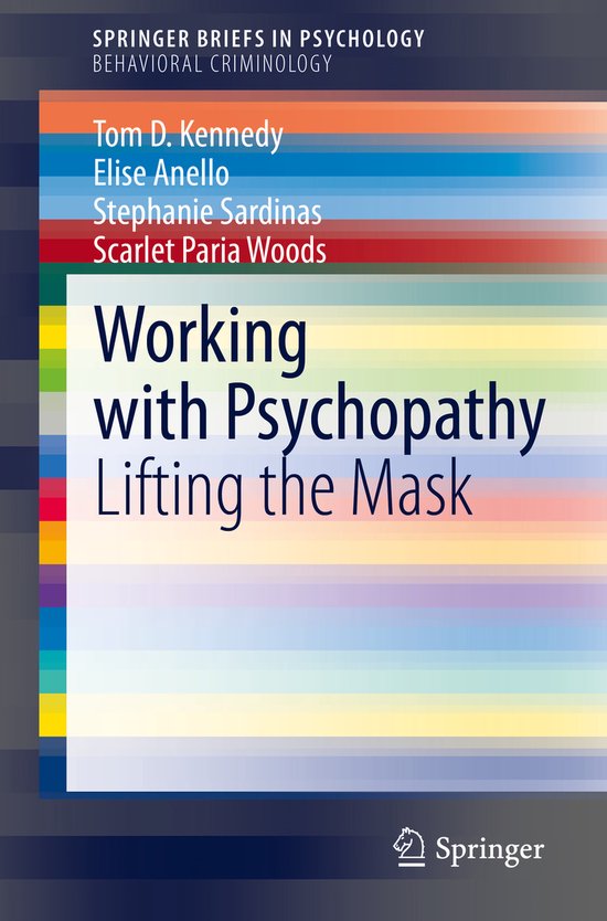 SpringerBriefs in Psychology- Working with Psychopathy - cover