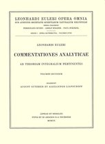 Commentationes analyticae ad theoriam integralium pertinentes 2nd part