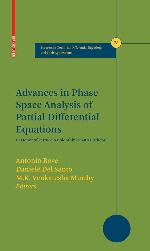 Advances In Phase Space Analysis Of Partial Differential Equ ... - cover