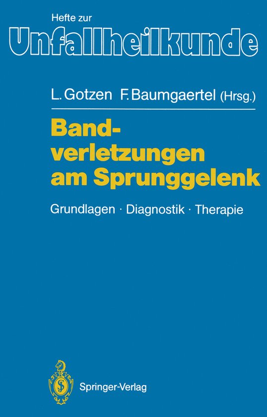 Bandverletzungen Am Sprunggelenk - cover