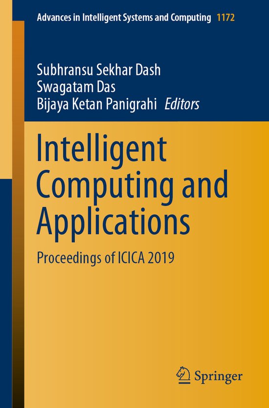 Intelligent Computing and Applications | 9789811555657 | Boeken | bol