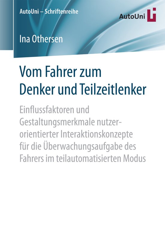 Vom Fahrer zum Denker und Teilzeitlenker - cover