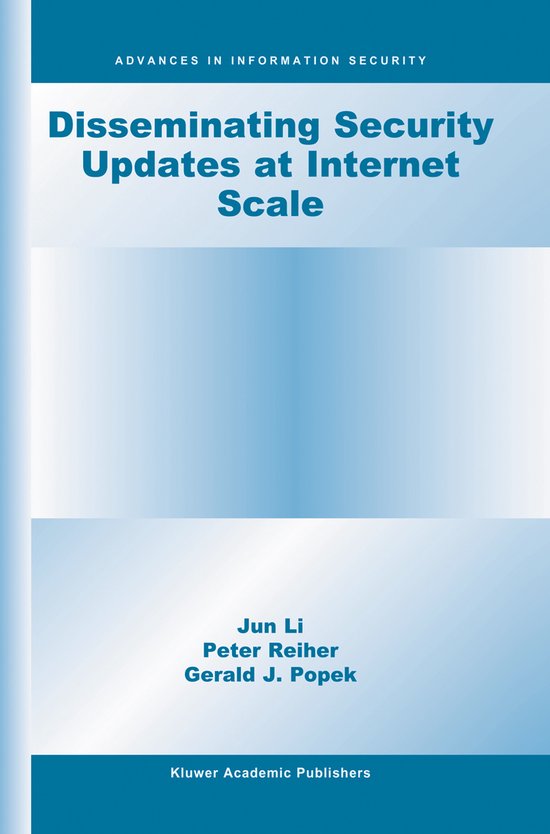 Disseminating Security Updates at Internet Scale - cover