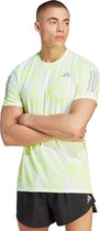 adidas Performance Own the Run Allover Print T-shirt - Heren - Wit- S