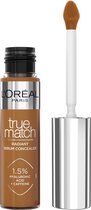 L'Oréal Paris True Match Radiant Serum Concealer - geschikt voor de gevoelige huid - verrijkt met 1,5% hyaluronzuur en cafeïne voor hydratatie en verfrissing - medium dekking - stralende finish - verzorgt als een oogserum - 9N - 11 ml