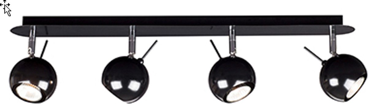 Linea Verdace - spot ROCCA/4 zwart