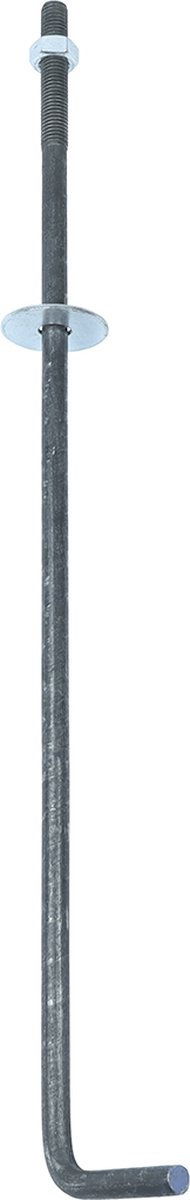 Muurplaatanker 50 cm M12 met haak | Per Stuk