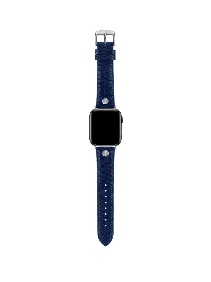 Ted Baker Blue Tb Apple Watch Bands Armband: 100% Leather BKS42S333B0