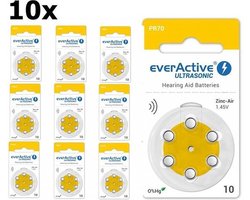 EverActive ULTRASONIC 10 1,45V Gehoorapparaat batterijen 60 Stuks