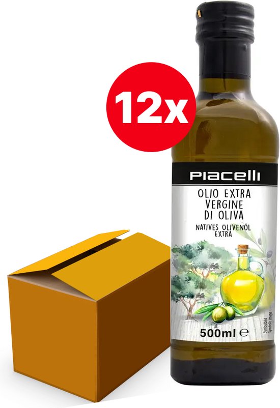 Extra vierge olijfolie 500ml Doos 12 stuks bol