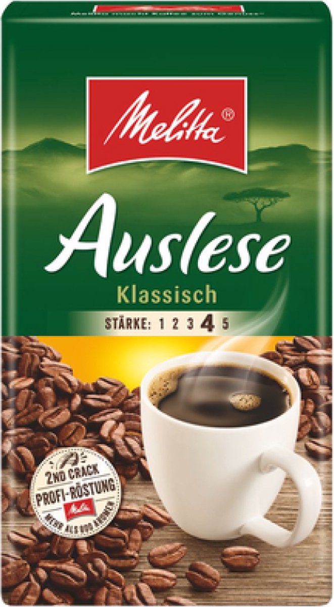 Goedkoopste Melitta Auslese Klassisch Kaffee Gemalen koffie - 1 x 500 gram