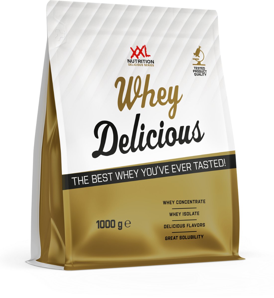 Goedkoopste XXL Nutrition - Whey Delicious - 80 Eiwit - Banaan - Wei Eiwitpoeder met BCAA & Glutamine, Proteine Poeder, Eiwit shake, Whey Protein - Diverse Smaken - 1000 gram (Zak) (33 shakes