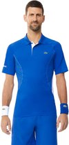 Lacoste Polo Shirt Sport Novak Djokovic Ultra-Dry Heren Blauw