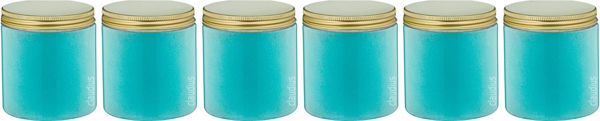 Goedkoopste Luxe Verzorgende Bodyscrub-Gel Opium - 400 gram - Pot met gouden deksel - set van 6 stuks - Hydraterende Lichaamsscrub
