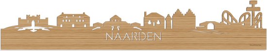 Skyline Naarden Bamboe hout - 100 cm - Woondecoratie - Wanddecoratie - Meer steden beschikbaar - Woonkamer idee - City Art - Steden kunst - Cadeau voor hem - Cadeau voor haar - Jubileum - Trouwerij - WoodWideCities