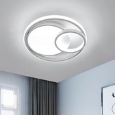 Goeco plafondlamp - 32.5cm - Medium - LED - 36W - 4050LM - 6500K - Koel Wit Licht - drie ronde design plafondlamp - voor slaapkamer woonkamer eetkamer kantoor keuken