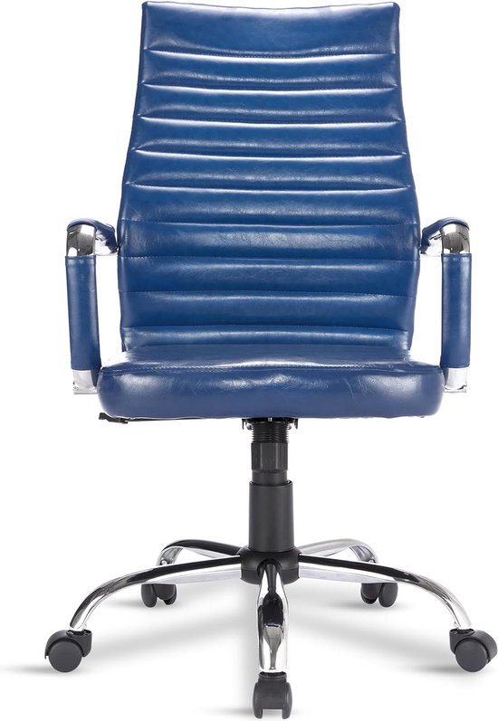 Chaise de Bureau Ergonomique avec Accoudoir Pliable et Support Lombaire Ajustable - Chaise Rotative à 360° - Gain de Place Zwart- Wit