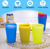 NEO plastic bekers 12 x 250 ml - gekleurd - party cups - camping drinkbekers
