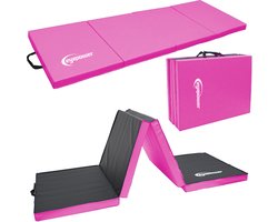 foto van 180x60x5cm Opvouwbaar Gymnastiek Mat - Turnmat voor Thuis Vloer Mat Sport Matras