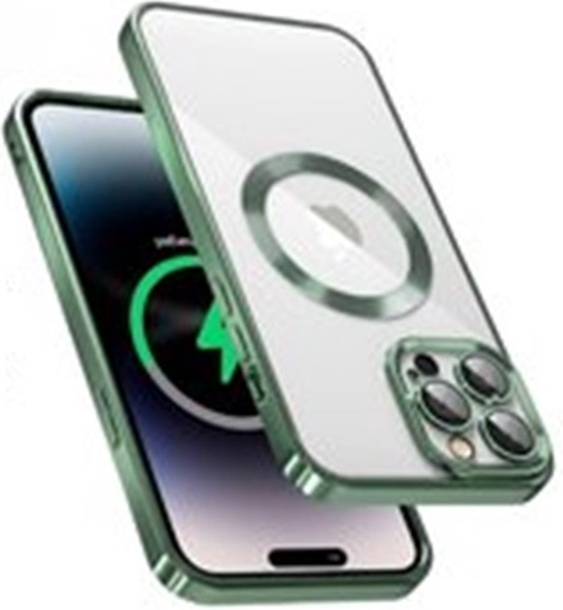 Cityhoesje - geschikt voor iPhone 12 Pro – Magnetic – Magsafe – Back Cover