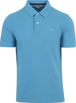 McGregor - Classic Piqué Polo Blauw - Regular-fit - Heren Poloshirt Maat M