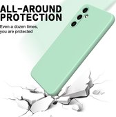 Mobigear Hoesje geschikt voor Samsung Galaxy A55 Siliconen Telefoonhoesje | Mobigear Rubber Touch Backcover | Galaxy A55 Case | Back Cover - Groen