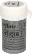 Sugarflair Paste Colour Satin Voedingskleurstof - Satijn Zilver - 25g