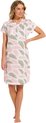 Pastunette slaapkleed dames - roze/groen met print - 10241-154-4/203 - maat 50