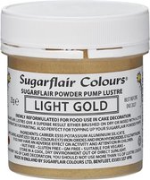 Sugarflair Pump Spray Voedingskleurstof Navulling - Glitter Nevel - Lichtgoud - 25g
