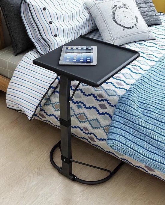 Merah Bedtafel voor op bed - Bijzettafel en Laptop Standaard Zwart - Laptoptafel Verstelbaar - Side Table - - Merah