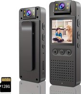 Livano Spy Camera - Bodycam - Politie - Chest Camera - Spy Cam - Verborgen Camera - Spionage Camera - Action Camera - 4K