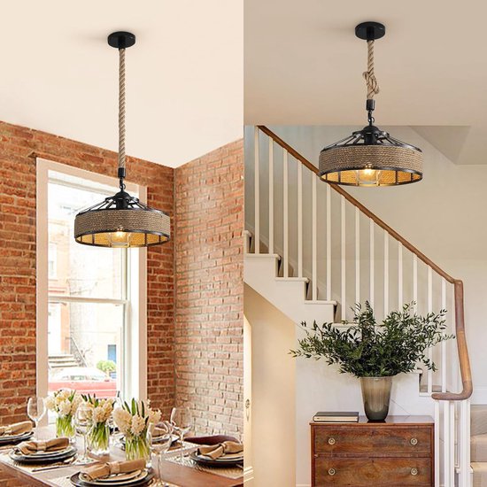 Kroonluchter Ampli, zwart/goud, 6-lamps