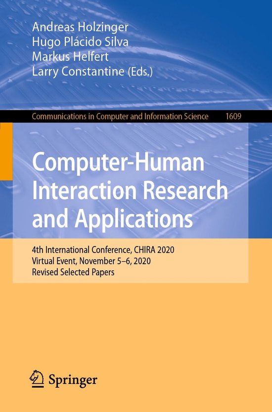 Springer Nature Proceedings Computer Science - Computer-Huma ... - cover