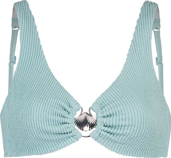 Hunkemöller Bikini Crop top Crinkle Blauw XS