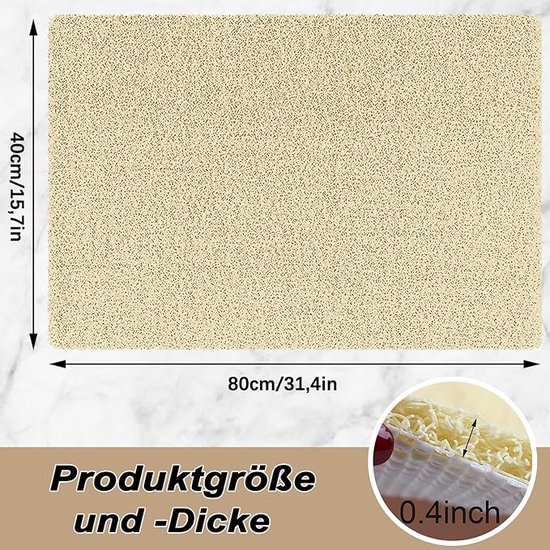 Tapis de Shower - Cabine de douche, Tapis antidérapant - Accessoire salle de bain 40 x 80 cm