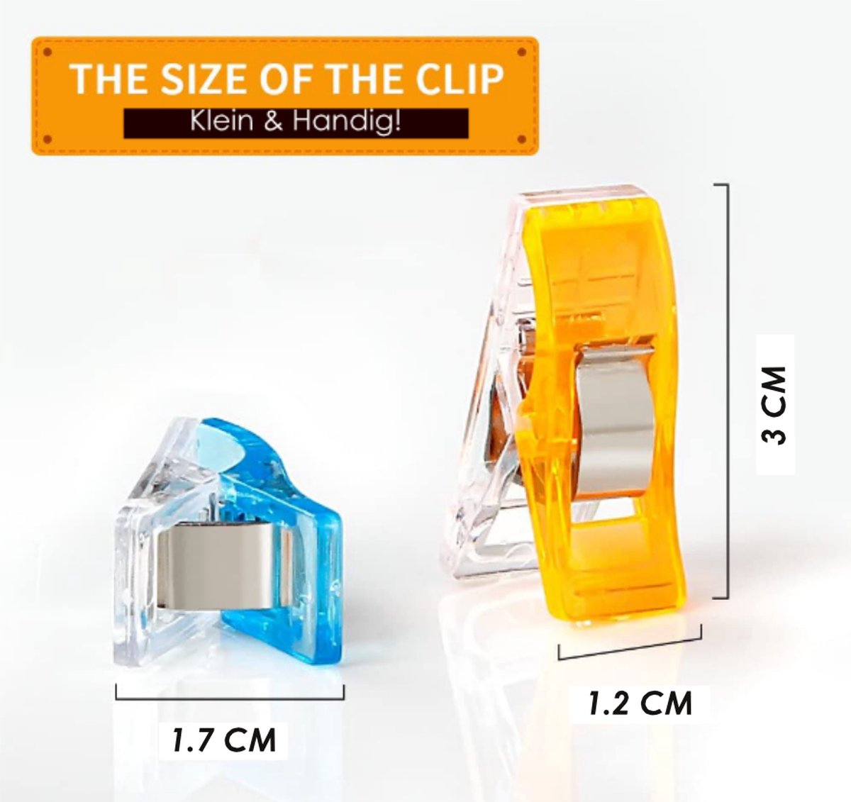 100 Wonder Clips - Pinces à Tissu Pour Couture - Lot De 100 Pièces - Neuf