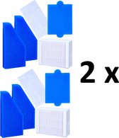2 x FILTERSET VOOR THOMAS stofzuiger Aqua+ Multi Clean Parquet x10, Pet&Family, Anti Allergy, Allergy & Family, Mistral XS, Twin XT Perfect Air Allergy Pure, Animal Pure, model WES2146.EA 787241.787276.787203