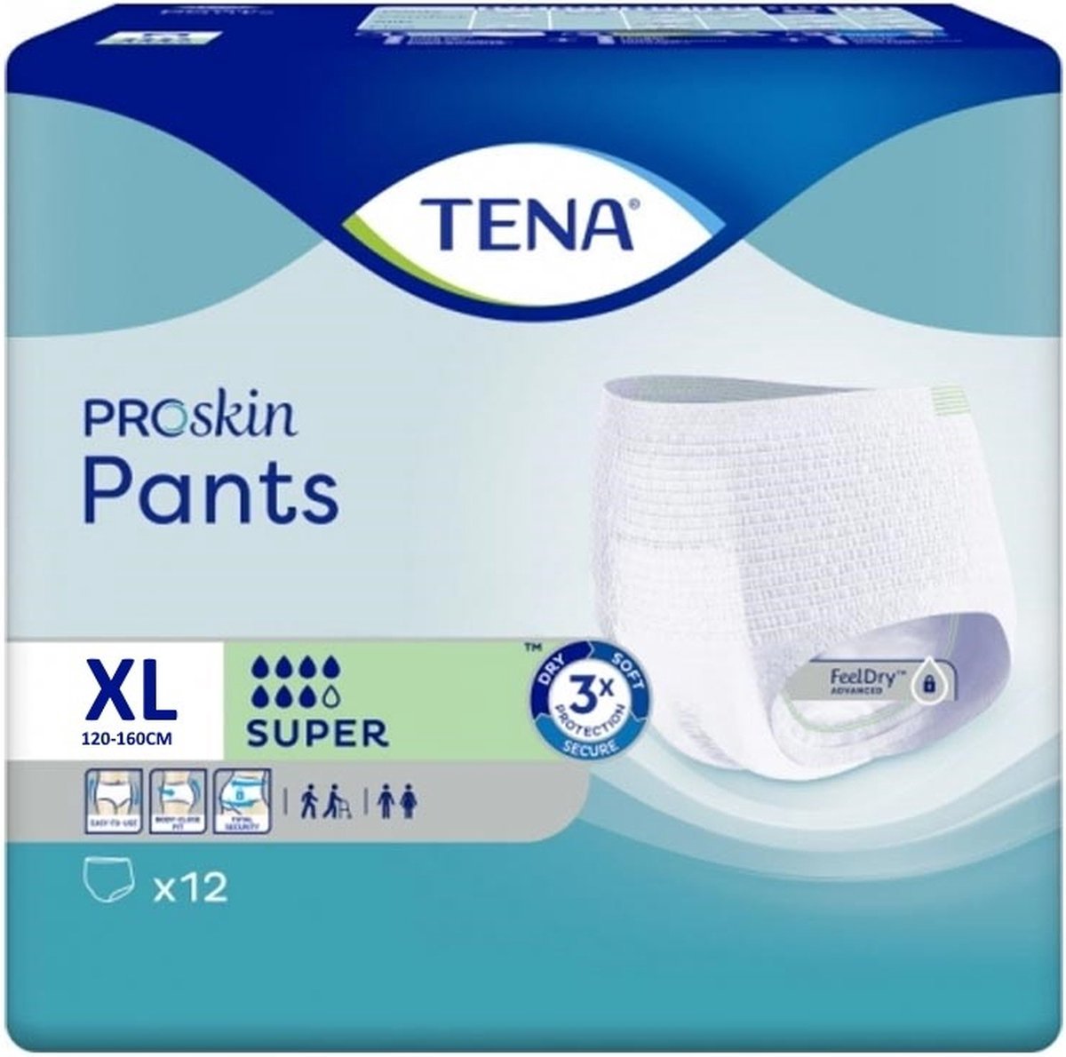 Goedkoopste Tena Pants Super XL - 4 pakken van 12 stuks