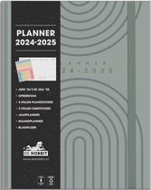 Hobbit - Planner Luxe - 2024-2025 - 1 week op 2 pagina's - A5+ (18,5 x 23 cm) - Zen grijsgroen