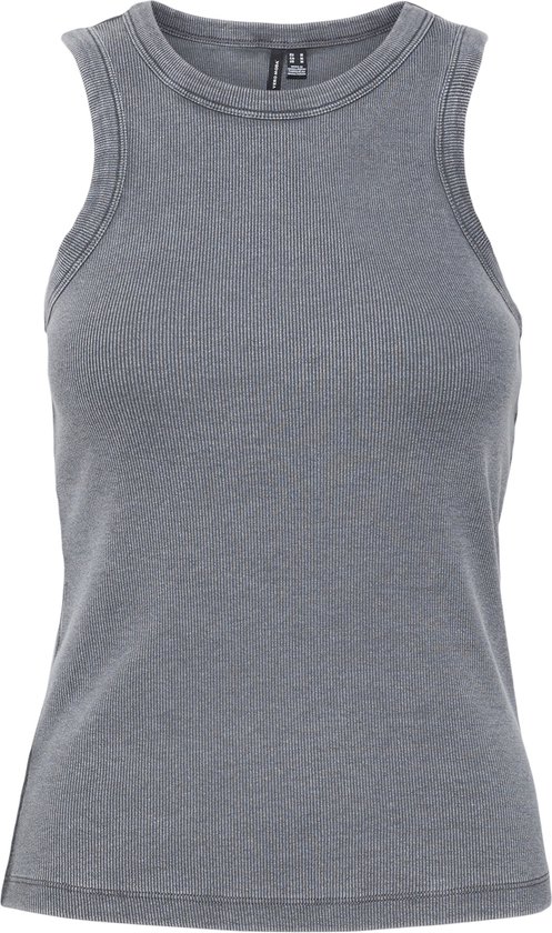 VERO MODA Vmjane SL Washed Rib Top Jrs Noos, Vendimia Índigo, XS Donna