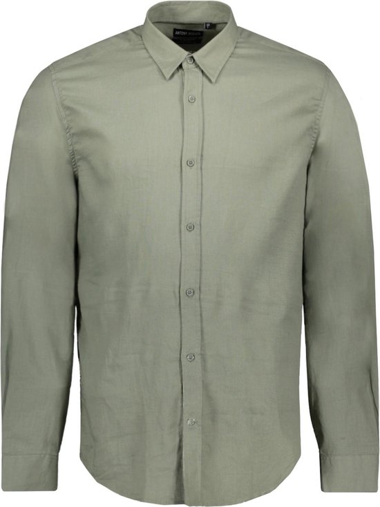 Antony Morato Overhemd Shirt Mmsl00722 Fa401074 4077 Sage Green Mannen Maat - 50