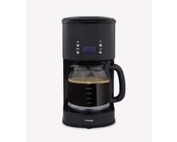 Programmeerbaar koffiezetapparaat - HKoeNIG - MG32 - 1,5 L (12 kopjes) - 1000 W - LCD scherm - Warmhouden - Zwart en RVS