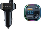 Xelemax FM Transmitter Bluetooth - Bluetooth Transmitter - Carkit Zwart - Usb snellader-Usb stick