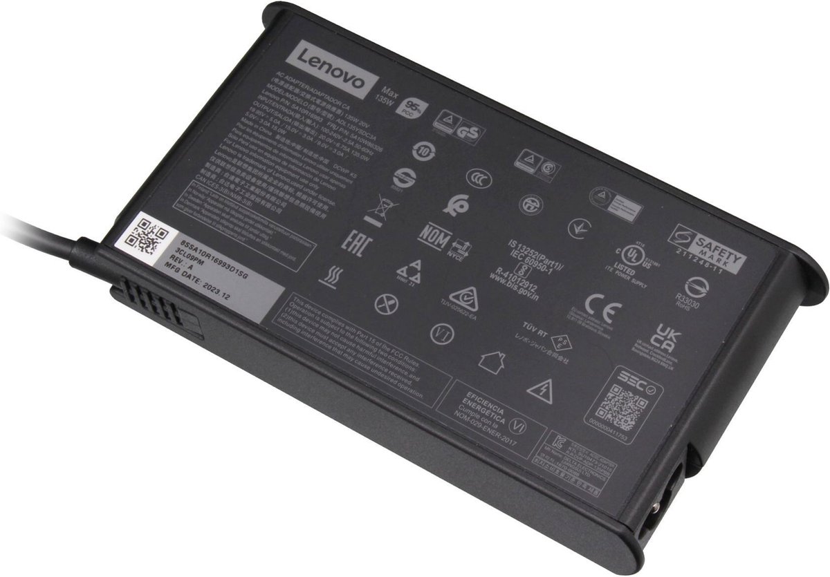 Lenovo 4X21H27804 USB-C oplader 135W - afgerond