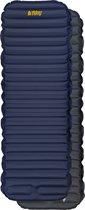 Bol.com Abbey Camp Opblaasbare Slaapmaat - 195 x 70 x 9 cm - Blauw/Grijs aanbieding